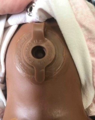 Vintage 1995 Lauer Toys Black Baby Doll Water Babies Water Baby