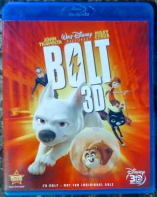 BOLT 3D (BLU-RAY 3D) LN Disc + Cover Art Only - NO CASE - DISNEY