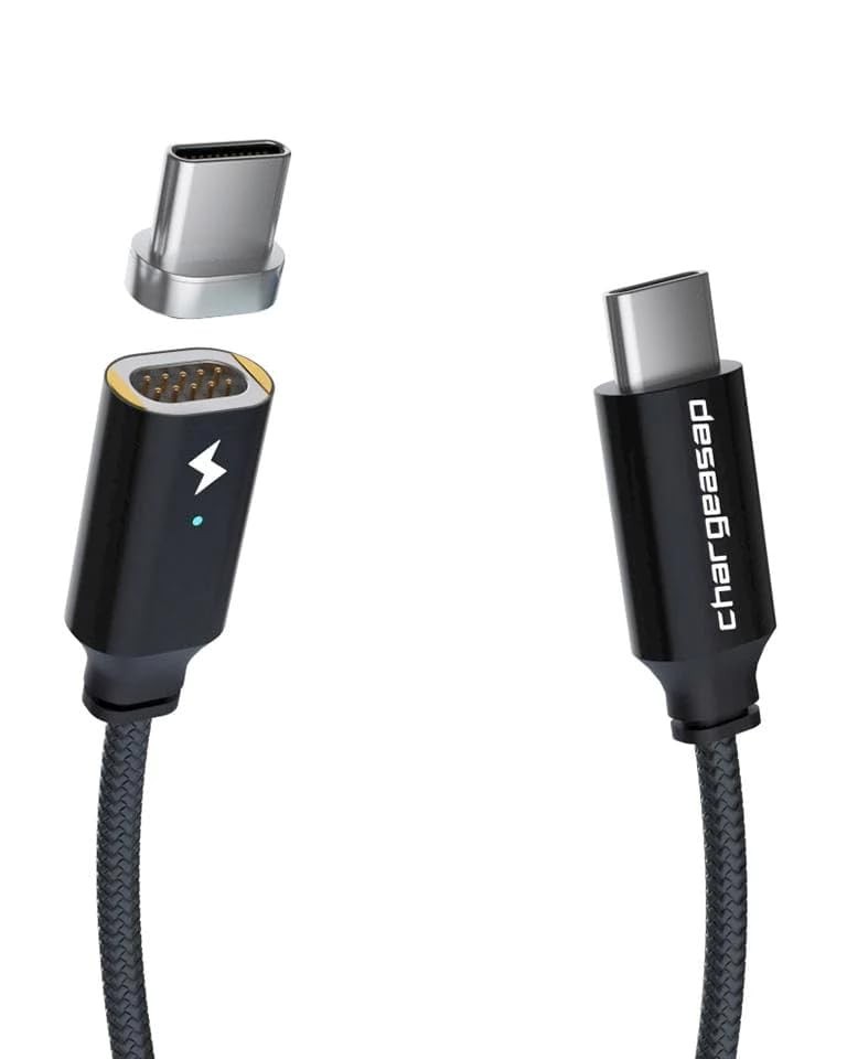 Chargeasap Magnetic USB-C to USB-C 100W Charging Cable (Black) - Picture 1 of 3