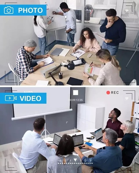 Hidden Mini Spy Camera in Smoke Detector 1080P WiFi Night Vision Home Security - Image 4