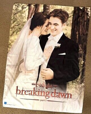 The Twilight Saga Breaking Dawn Part 1 Wedding Banner Tapestry Bella Edward NEW