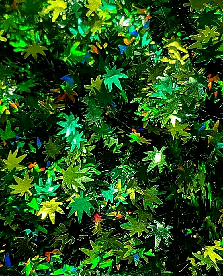 4/20~CANNABIS LEAF/POT SHAPE GLITTER~NailArt•Acrylic•Gel•Body Art•Face•Festival
