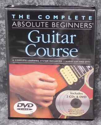 Guitar Course The Complete Absolute Beginners  2 CDs & DVD pre owned b14
