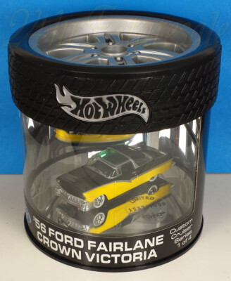 HOT WHEELS OIL CAN 56 FAIRLANE CLASSIC CROWN VIC OPEN HOOD RR's  1 of ONLY 7000!
