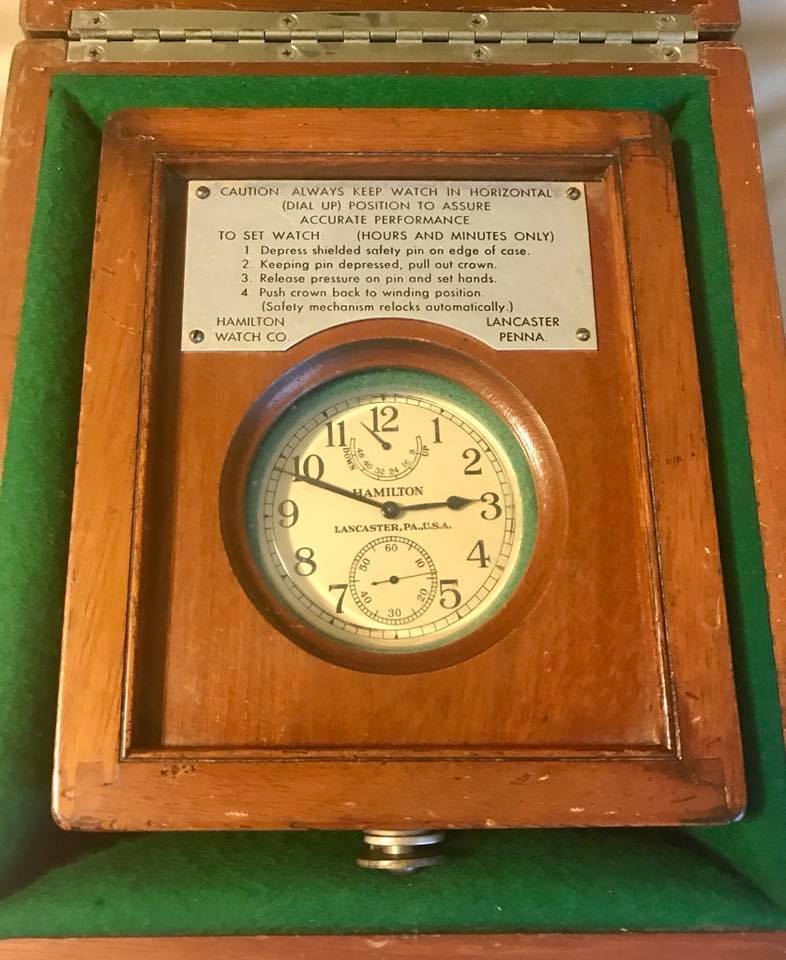 Hamilton Model 22 Double Boxed Chronometer Watch! Great Condition!