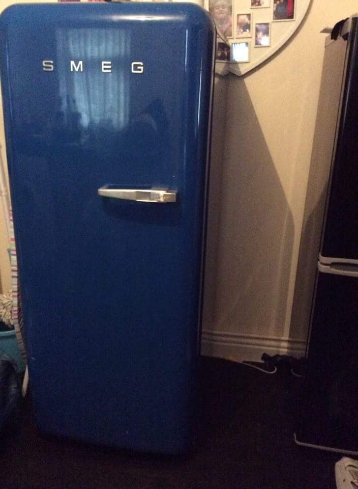 Smeg FAB28 fridge freezer, dark blue in Abertillery, Blaenau Gwent Gumtree