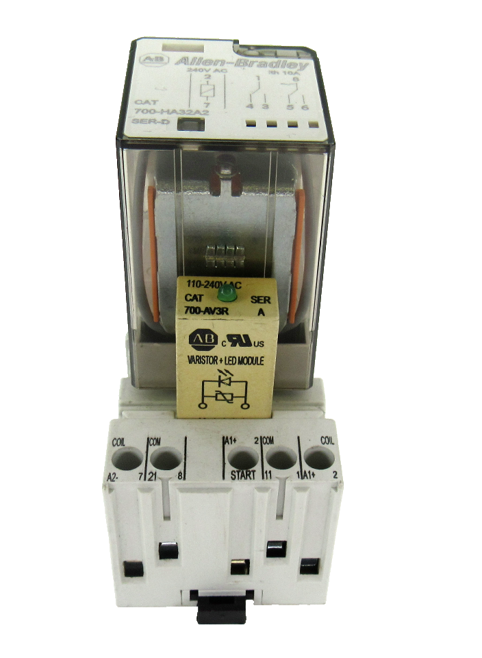 Allen Bradley 700-HA32A2 Ser. D General Purpose Relay, 240V AC, 10 Amp w/ 700-HN
