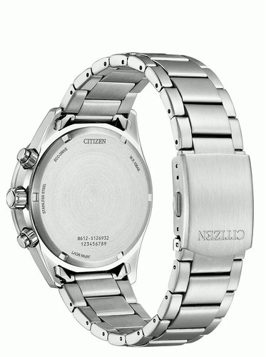 Pre-owned Citizen Ca0770-72m Eco-drive Chronograph Stainless Steel Men Watch Usus