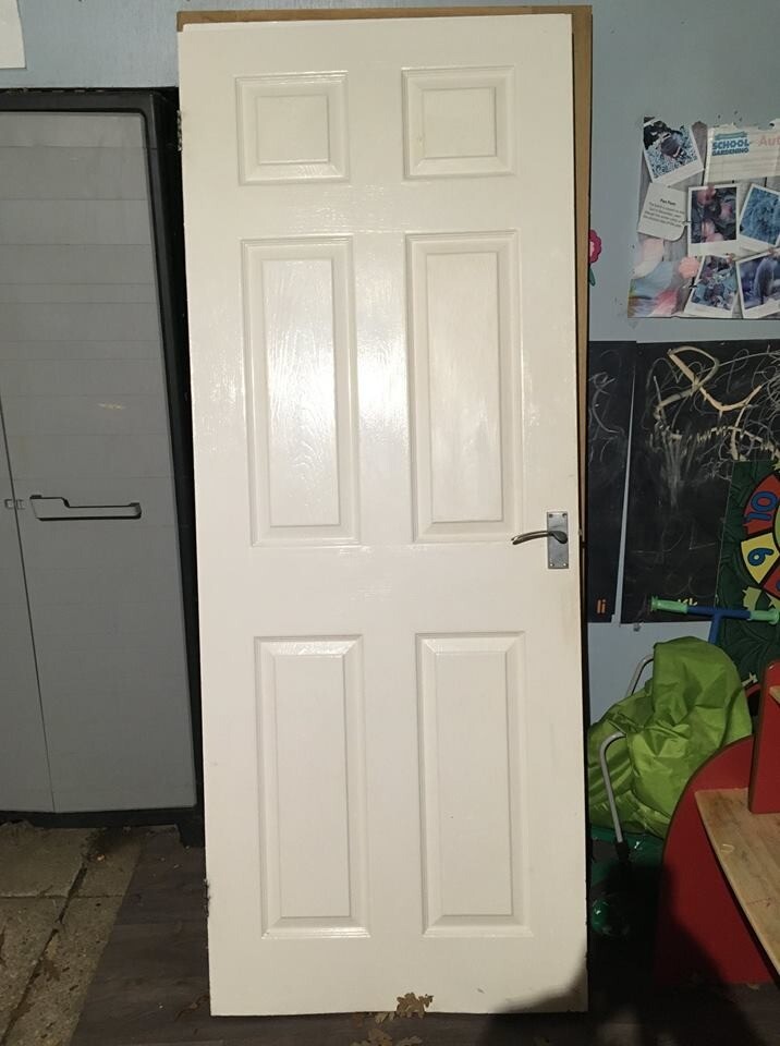 Wooden Internal Door Painted with white gloss in Southampton