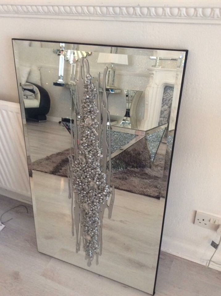 Liquid glass & grey cluster mirror in Cowdenbeath, Fife Gumtree