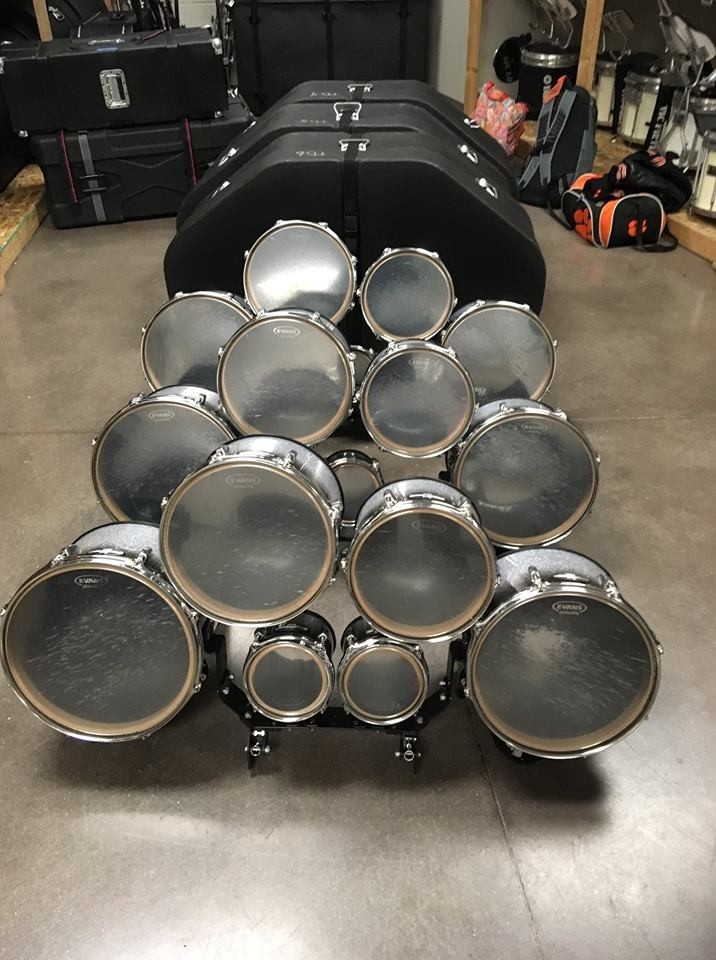Pearl Championship Carbon Core Marching Tenors Quads 6/6/10/12/13 Drums