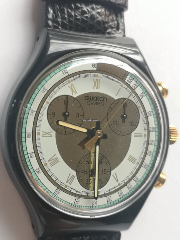 時計 Swatch Chrono COLOSSAL SCB109 Vintage SWATCH CHRONO COLOSSAL SCB109 VINTAGE WATCH MADE IN