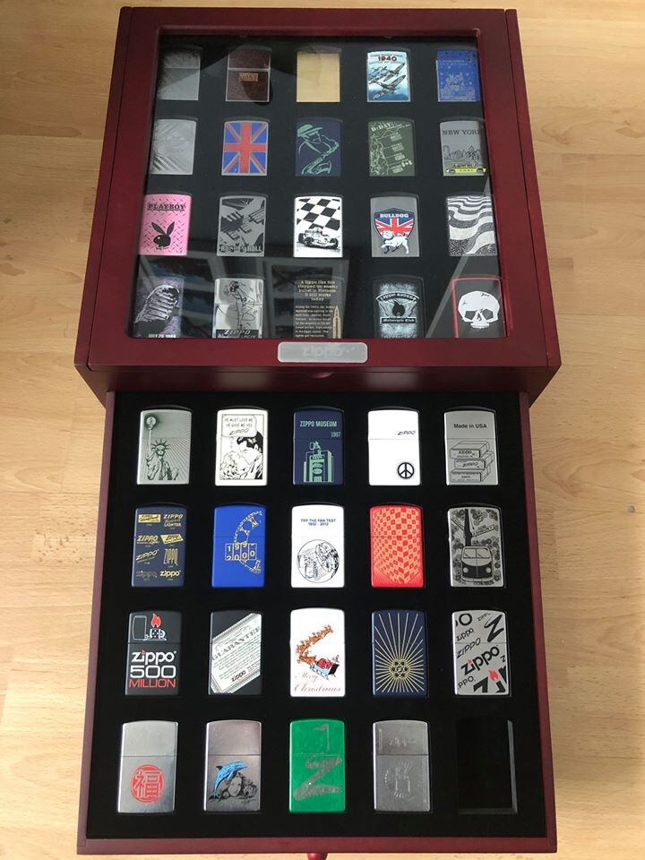 Zippo Collection with Display Case in BlaydononTyne, Tyne and Wear