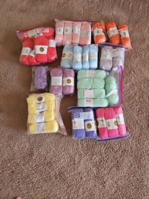 Lion Brand Turbo Yarn Many Colors,(36) Rayon from Bamboo, 3 wt, 241 yds. each 