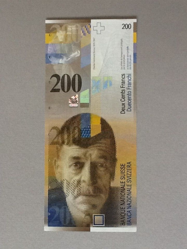 Switzerland 200 Francs P-73d 2010