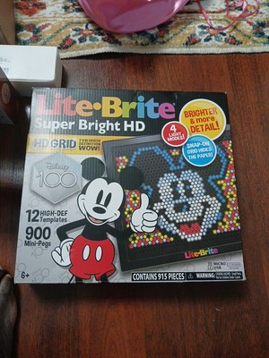 Lite Brite Disney Super Bright High Definition,100 Years of Wonder, Special E...