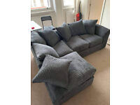 grey corner sofa is available in stock