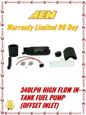 AEM Genuine 340 Lph High Flow In-Tank EFI Fuel Pump Kit Offset