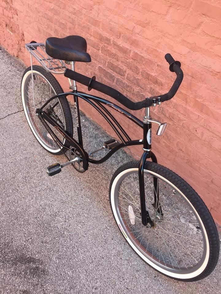 Vintage 1987 Schwinn Cruiser Black BMX Bike 26 Bicycle Beach