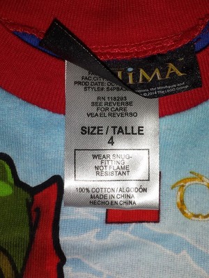 Lego Chima Boys Pajamas Size 4  NWT   Retail $40#