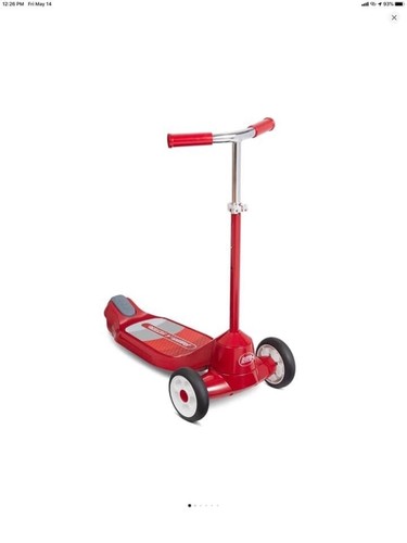 Radio Flyer Grow With Me Beginner Kids' Kick Scooter, Red