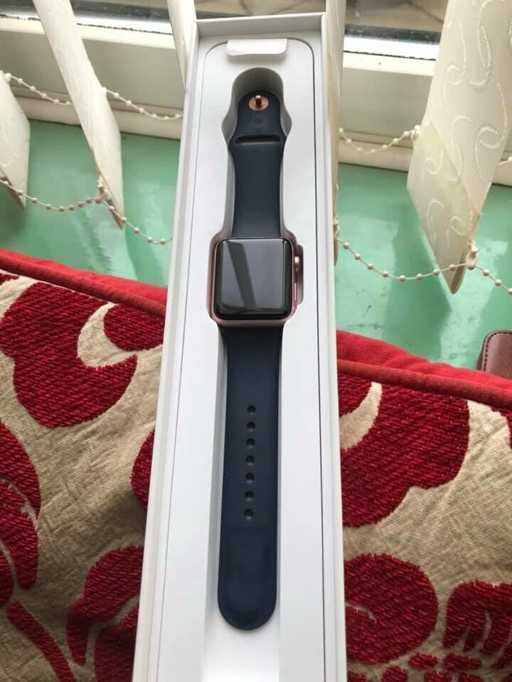 Apple iWatch Series 2, Rose Gold, 42mm, comes with original blue strap | in Newcastle-under-Lyme