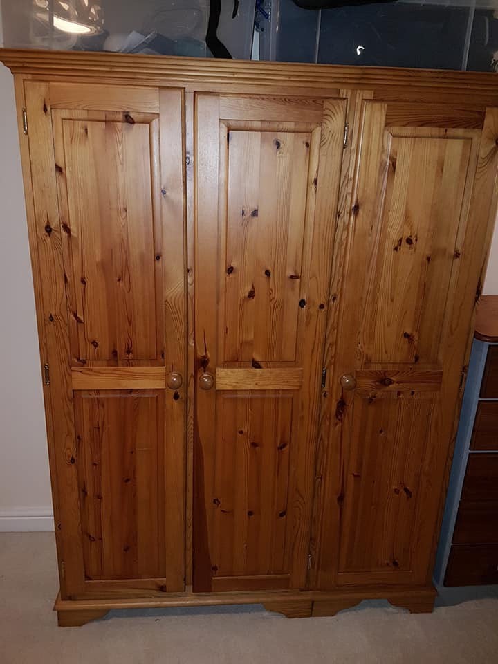 Large Pine Triple Wardrobe in Stoke Bristol Gumtree