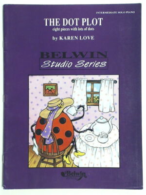 The Dot Plot 8 Intermediate Piano Solos by Karen Love  Belwin Studio Series 1995