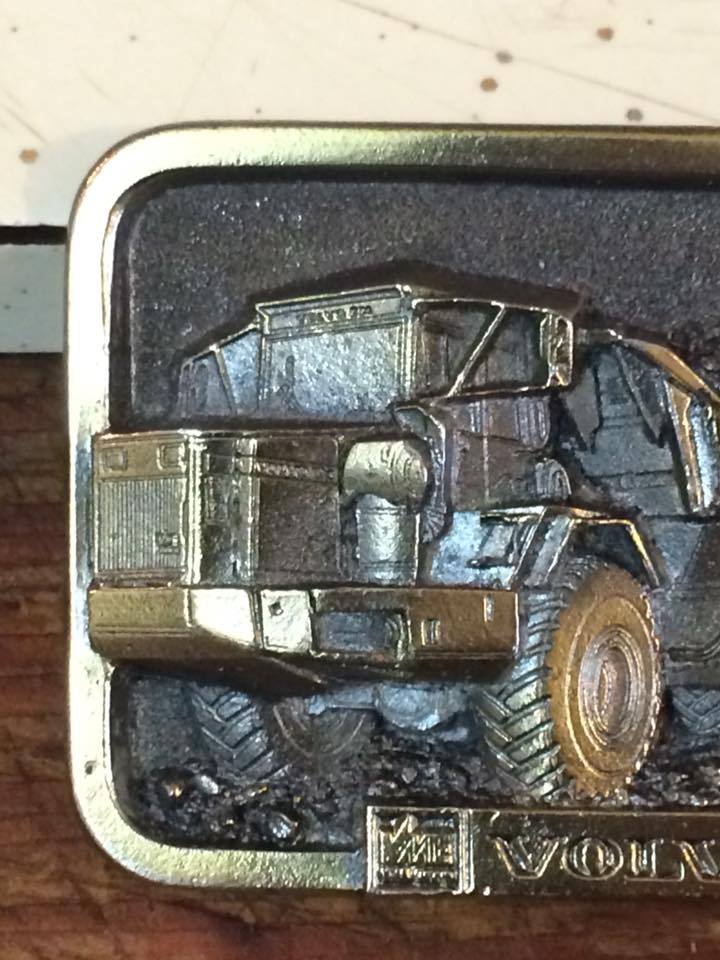 Volvo BM Tractor belt buckle made in the USA