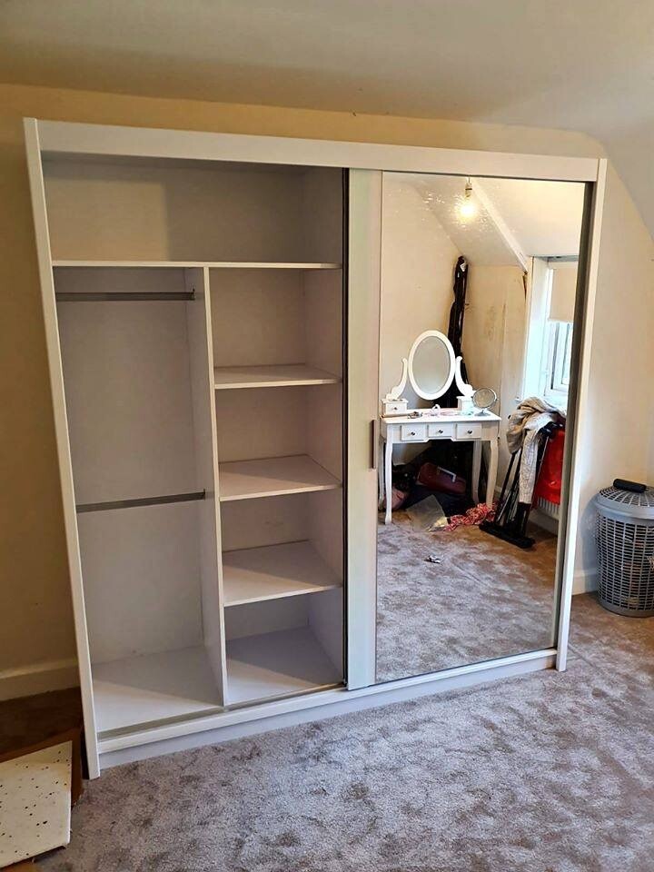 150 cm Stroud wardrobe slidmig wardrobe slidmg mirror wardrobe with