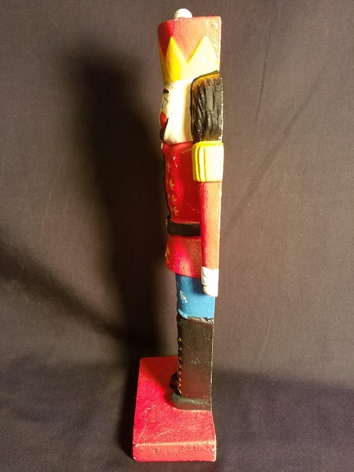 Door Stop Nut Cracker Soldier Cast Iron 10 3/4