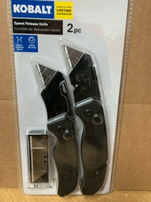 Kobalt  2pc Speed Release 18Mm 10-Blade Folding Utility Knife