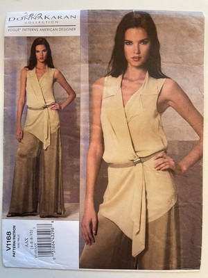 NEW Vogue Patterns V1168 Donna Karan Womens Tunic and Pants sz 4 6 8 10 Uncut FF