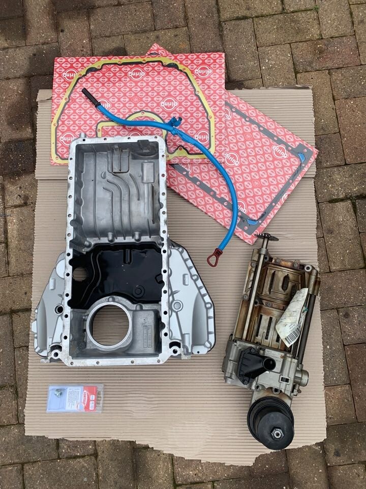 Rear Oil Pan Oil sump and Oil pump with gaskets v8 M60 M62 S62 swap in