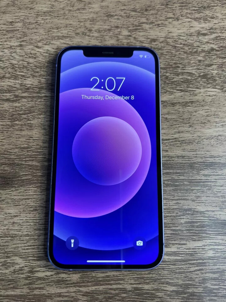 Apple iPhone 12 - 64 GB - (Spectrum) A2172 - Purple - Fair