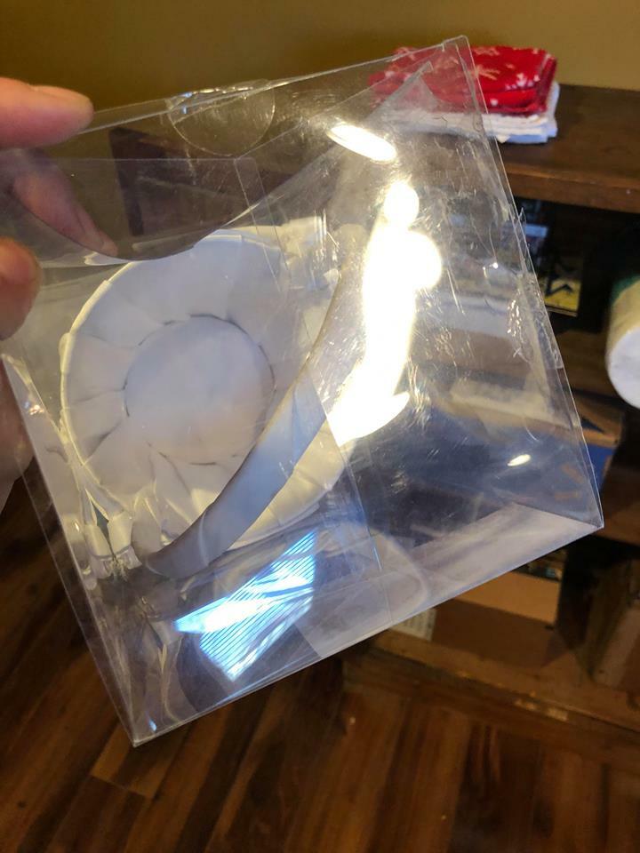 WHITE WEDDING FLOWER GIRL BASKET