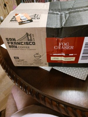 80 Fog Chaser K Cup San Francisco Bay Compostable Coffee Pods  Keurig Dark Roast