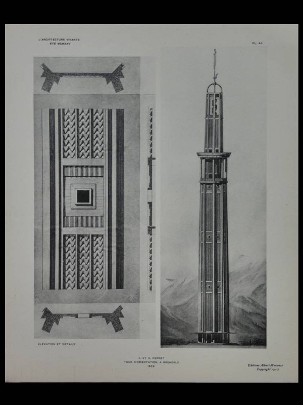 Grenoble, Tour Perret - 3 Planches 1925 -
