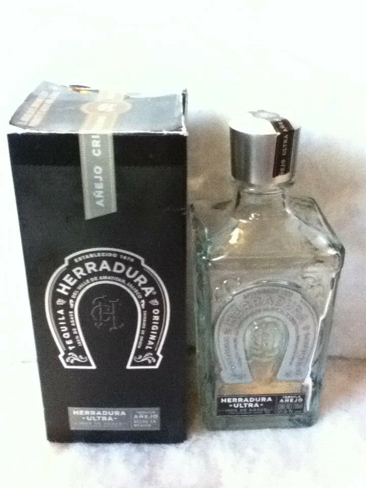 Herradura Ultra Tequila Anejo Cristalino Empty Bottle | eBay