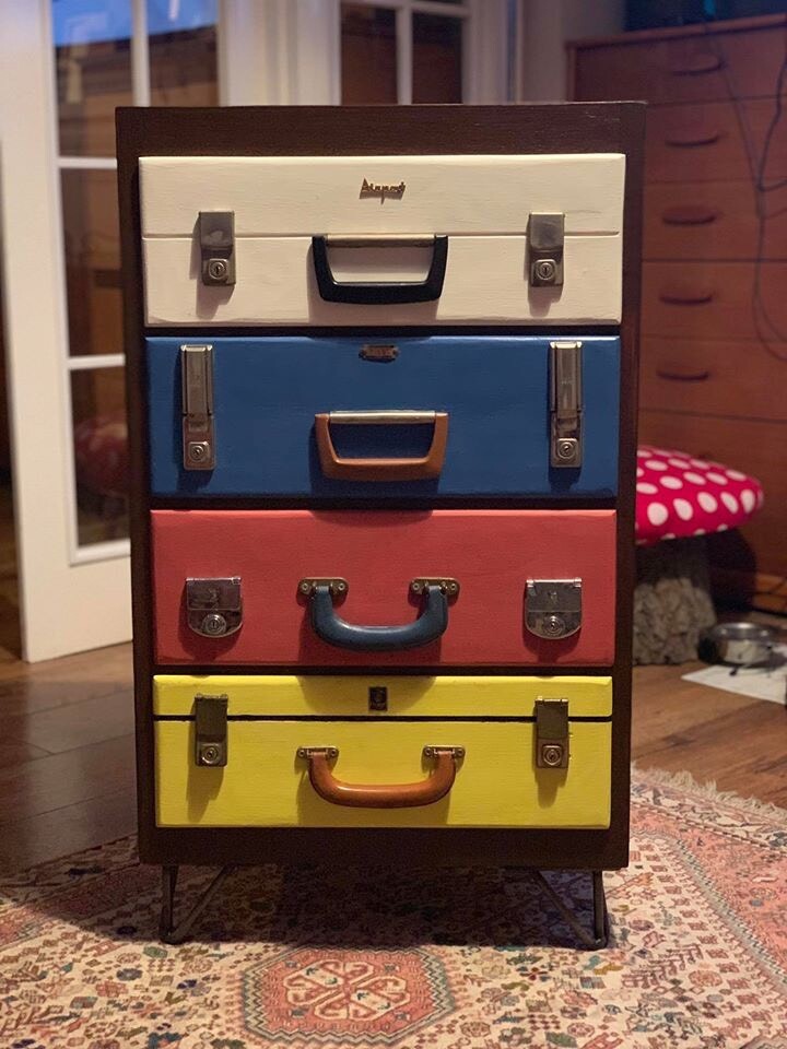Vintage Suitcase Chest Of Drawers In Peterborough