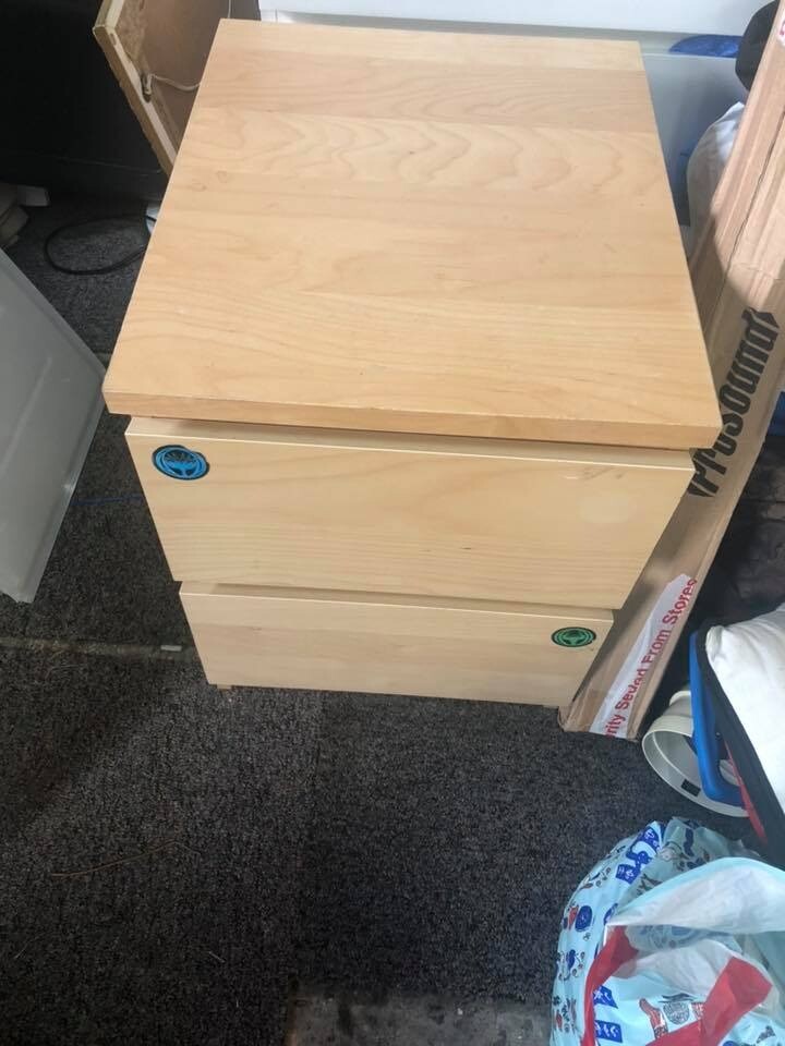 Ikea Malm 2 Drawer Bedside Table In Heathrow London Gumtree