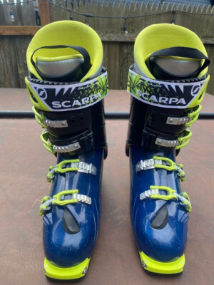 Scarpa Freedom SL 120 Alpine Touring Ski Boots Black Mondo 30.5 Mens (US 12.5)