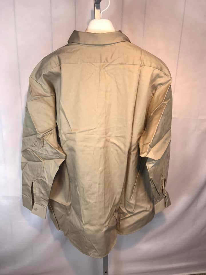 NOS Red Kap Work Shirts Long Sleeve Dual Pockets Tan (R67)