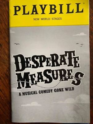 Desperate Measures Playbill NYC off Broadway musical Best Musical winner