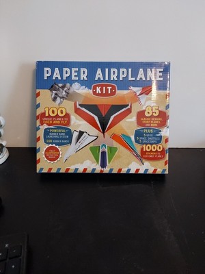 PAPER AIRPLANE KIT - NEW IN BOX  100 UNIQUE PLANES EPIC AIR ADVENTURES 2016