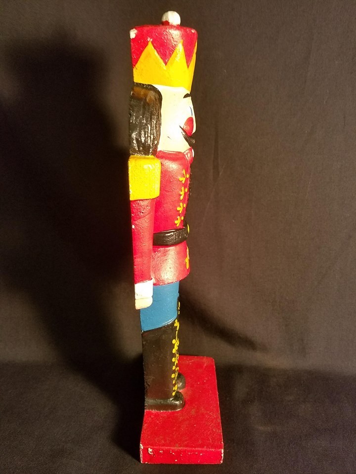 Door Stop Nut Cracker Soldier Cast Iron 10 3/4