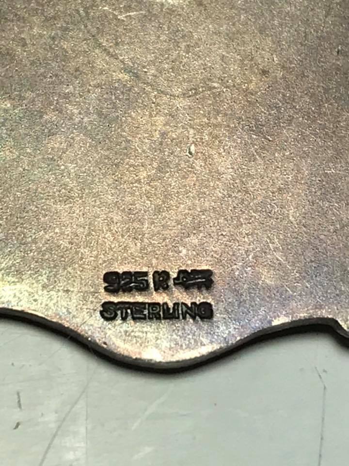 Antique 1928 , 1931 Sterling Silver Basketball and Baseball Award Pendants / Fob