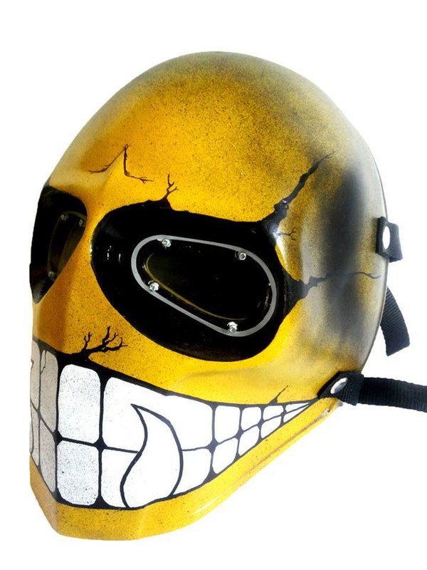 Download Yellow Smiley Army Of Two Paintball Airsoft Bb Gun Goggle Face Mask Costume Gear Us Polybull Com PSD Mockup Templates