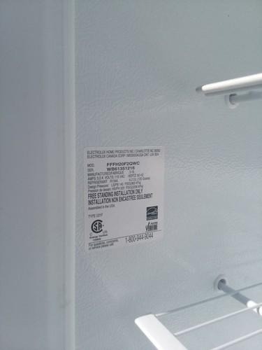 Frigidaire Stand Up Freezer