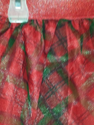 Tulle Plaid Tutu      Size 24 months   Red/ Green   NWT
